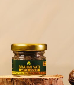 Brahmi vati with gold