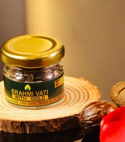 Brahmi vati with gold